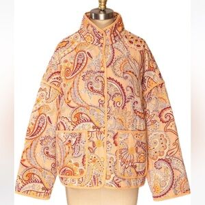 Listicle Quilted Paisley Jacket